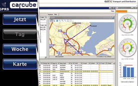Screenshot des CarCube und der Planungssoftware von Ortec.